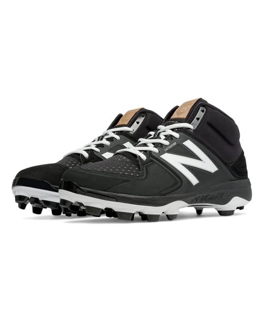 New balance Midcut 3000v3 Tpu Molded Cleat in Black for Men Lyst